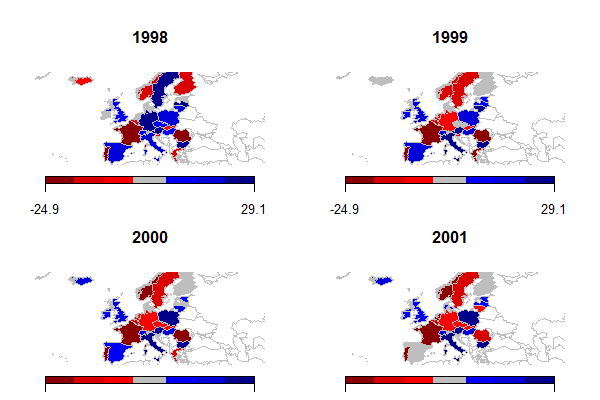 Maps Of Europe Over Time Visualizing Left-Right Government Positions – Re-Design